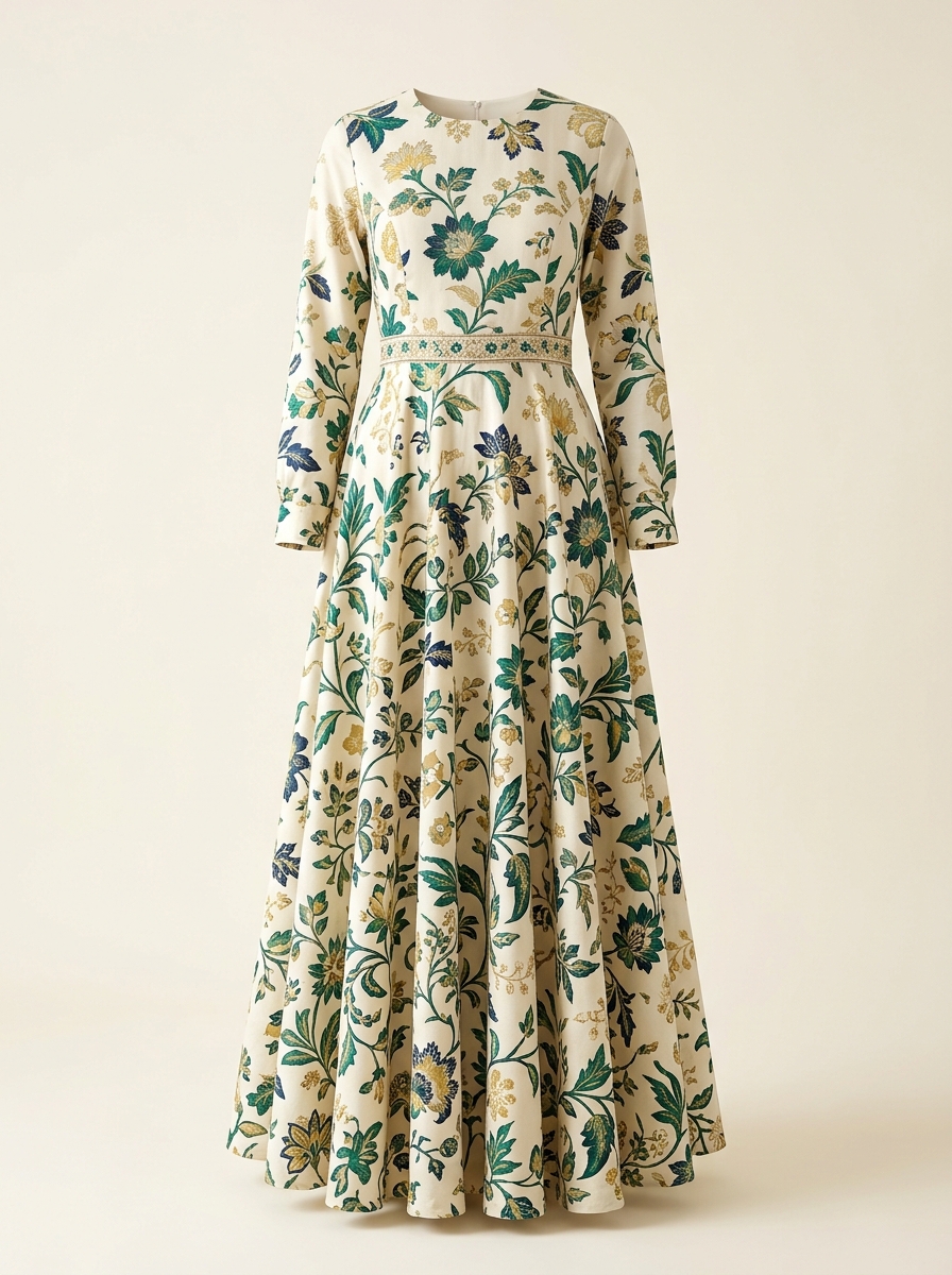 Contemporary long frocks