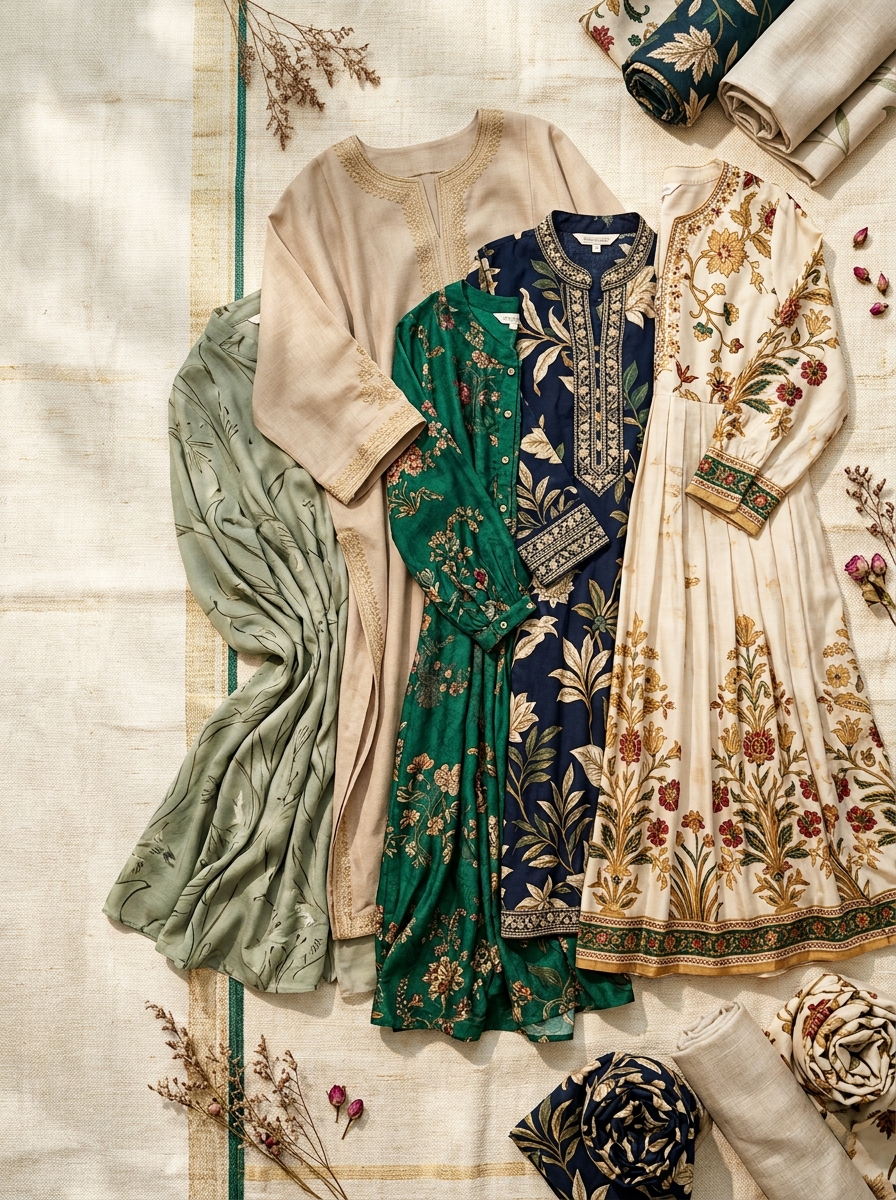 Premium fashion retail and fabric display